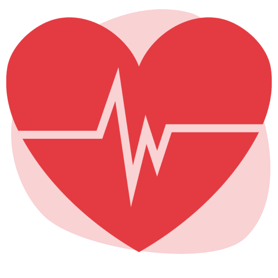 Icon for the concept "heart health."