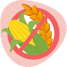 Icon for No Wheat or Corn.