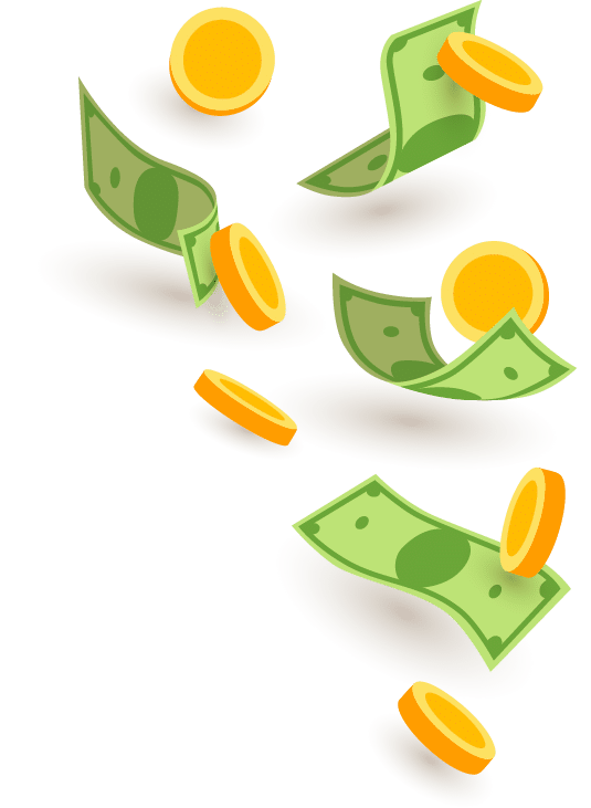 Illustration for Rain of Money on the right.