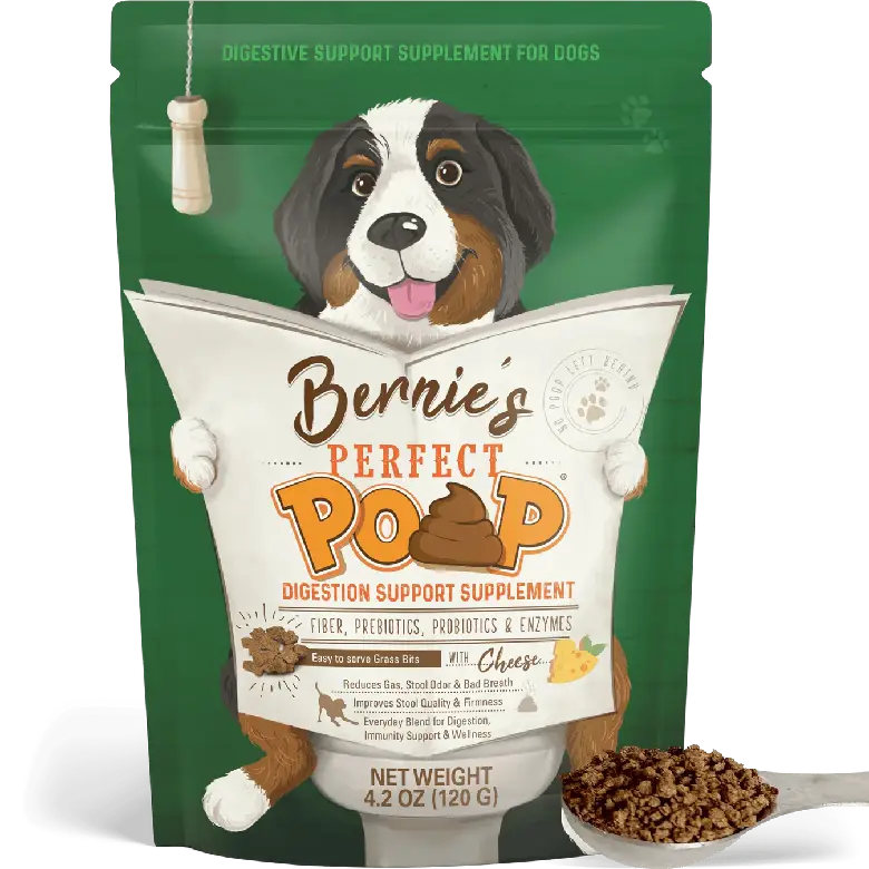 package-perfect-poop-cheese-small Image of a package of Bernie's Perfect Poop.